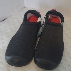 Black Water Slip-On Shoes